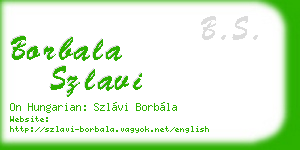 borbala szlavi business card